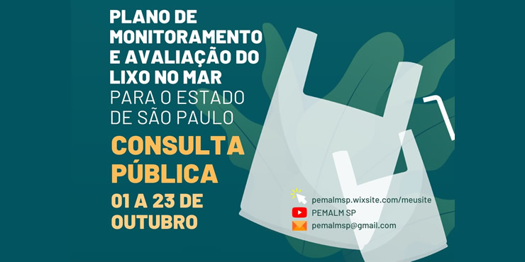 Você está visualizando atualmente Consulta Pública do Plano de monitoramento e avaliação de lixo no mar para o Estado de São Paulo